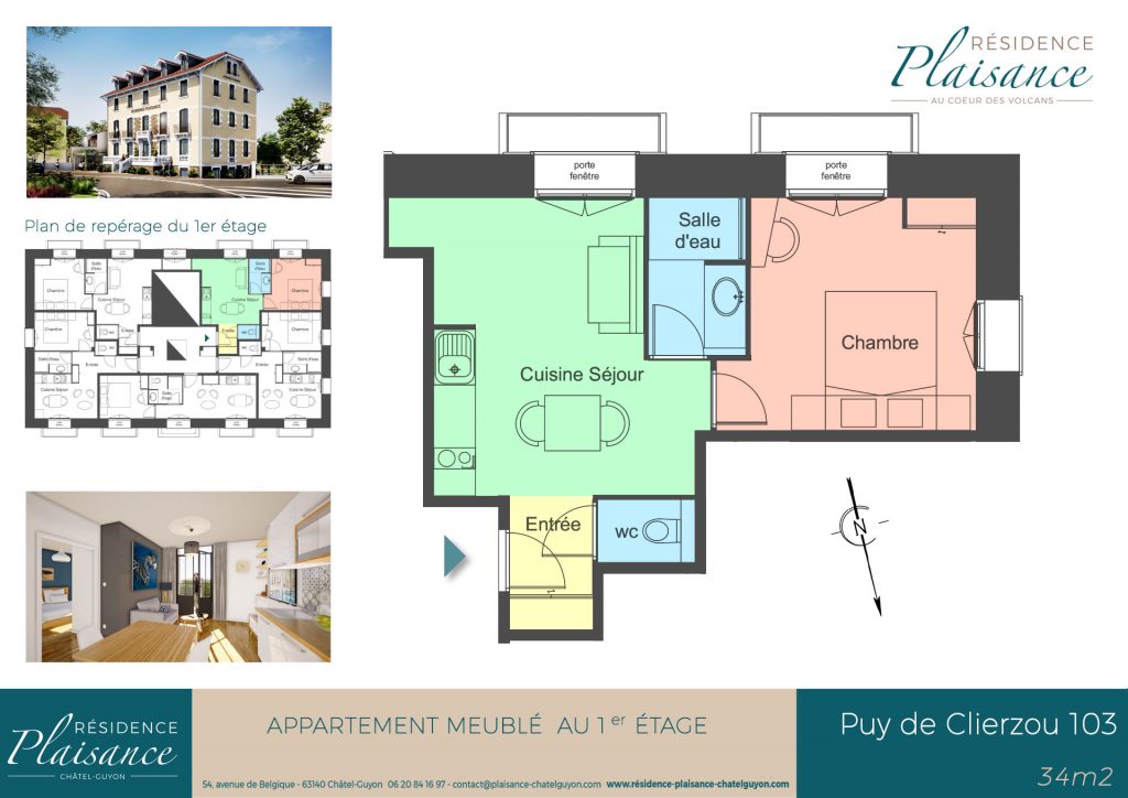 logement cure thermale Châtel-Guyon