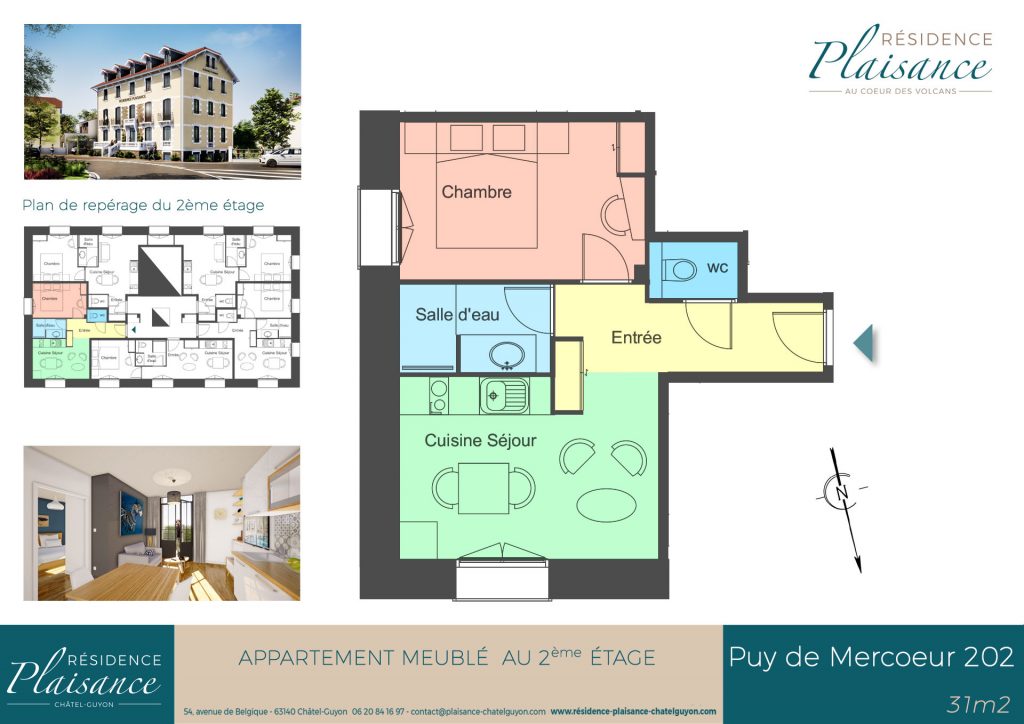 location meublé cure thermale Châtel-Guyon