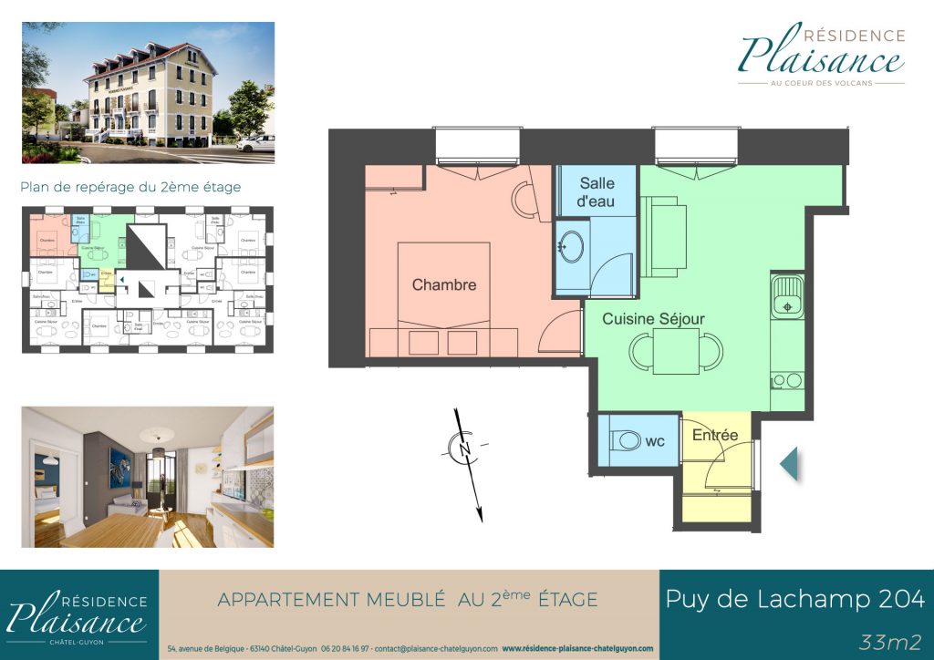 logement cure thermale Châtel-Guyon