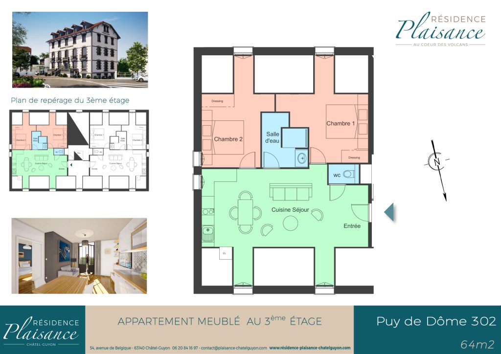 Appartement Résidence Plaisance Châtel-guyon
