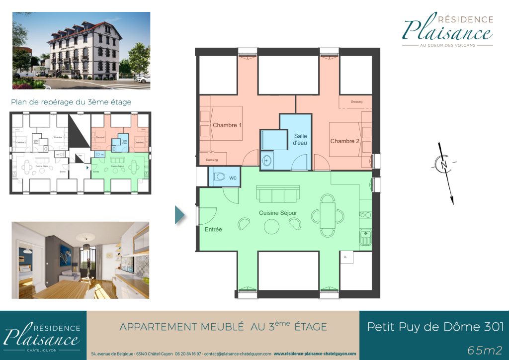 Appartement Résidence Plaisance Châtel-guyon 301